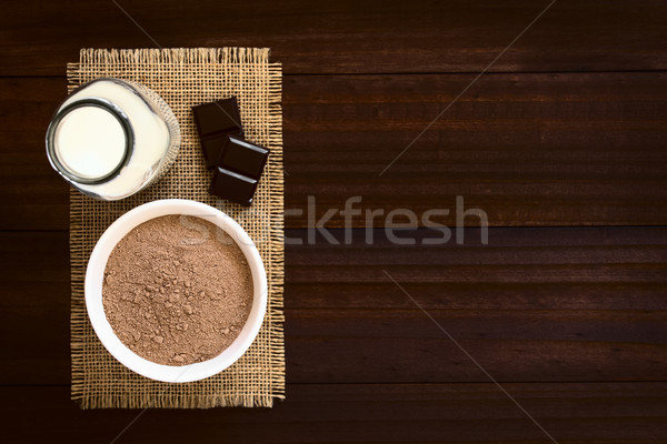Stock photo: Cocoa or Chocolate Drink Powder