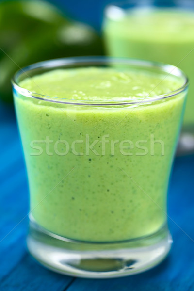 Abacate saudável smoothie verde fresco Foto stock © ildi