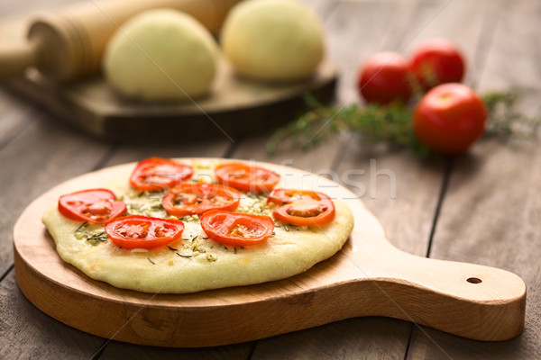 Tomato Flatbread Stock photo © ildi
