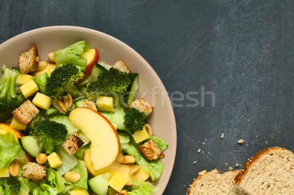 Frischen Vegetarier Salat Apfel Salat Brokkoli Stock foto © ildi