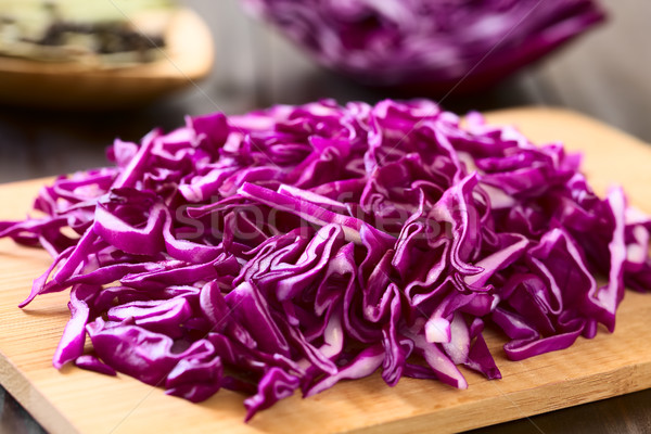 Raw Red Cabbage Stock photo © ildi