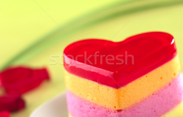 Heart-Shaped Cake Called Torta Helada Stock photo © ildi