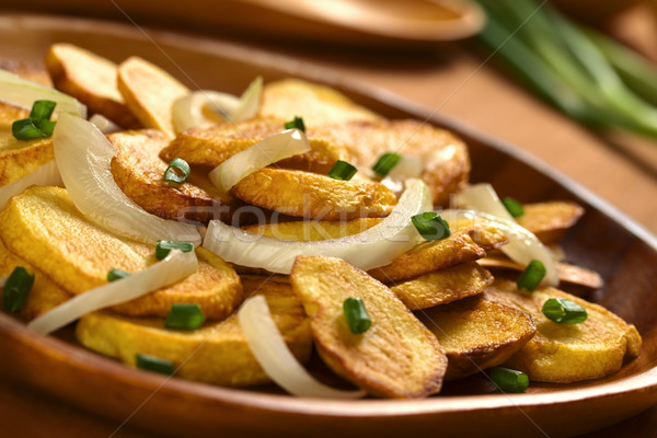 Fried Potato with Onion Stock photo © ildi