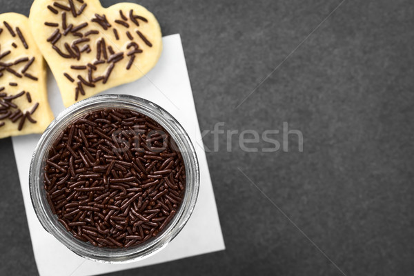 Chocolate Sugar Sprinkles Stock photo © ildi