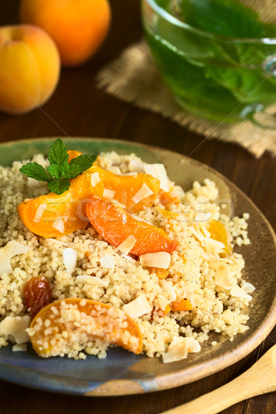 Abricot couscous dessert jaune raisins coco [[stock_photo]] © ildi