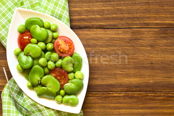 Broad Bean, Pea and Tomato Salad Stock photo © ildi