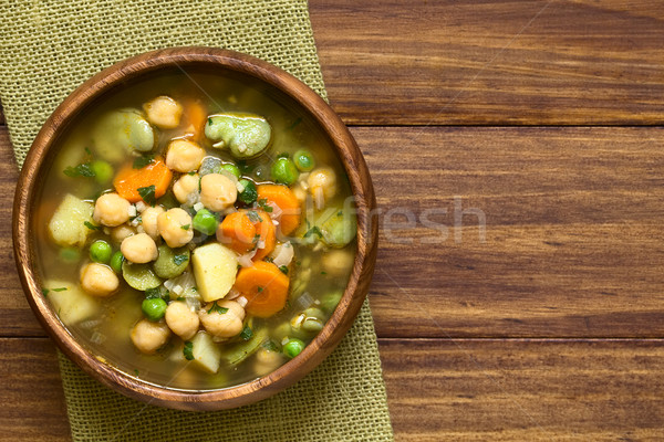 Chickpea Vegetable Soup Stock photo © ildi