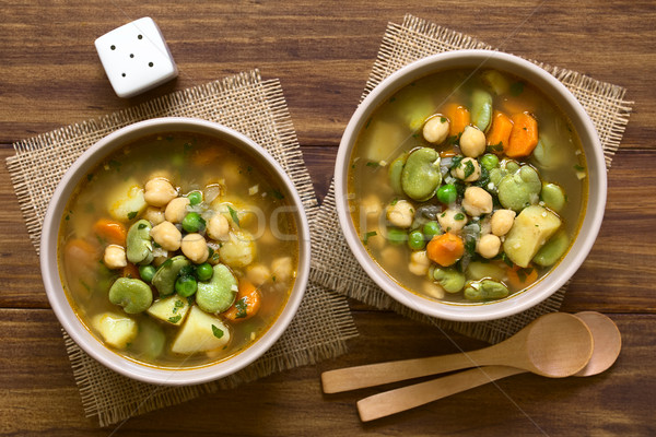 Chickpea Vegetable Soup Stock photo © ildi