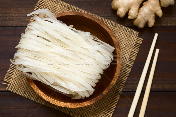 Raw Rice Noodles Stock photo © ildi