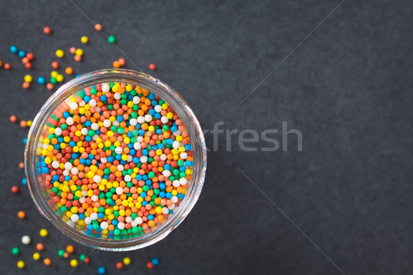 Colorful Nonpareils Sugar Sprinkles Stock photo © ildi
