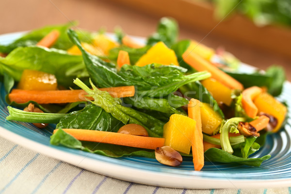 Stock photo: Spinach Mango Carrot Salad