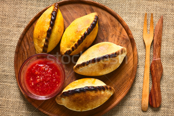 Bolivian Saltena Savory Pastries Stock photo © ildi