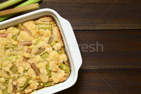 Rhubarb Crumble Cake Stock photo © ildi