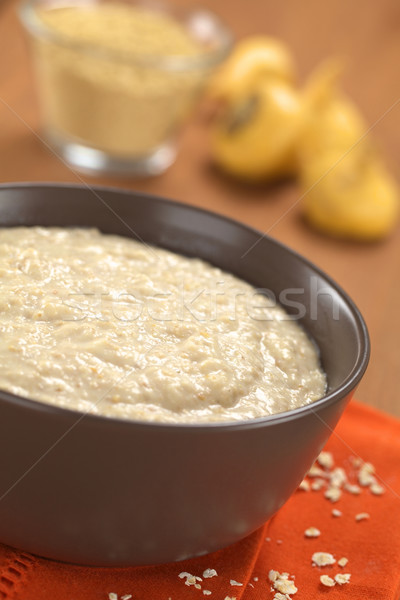 Cooked Oatmeal Porridge with Maca Powder Stock photo © ildi