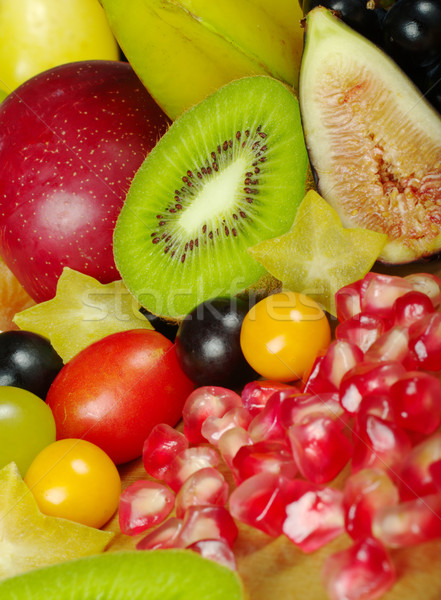 Сток-фото: экзотический · плодов · большой · разнообразие · фрукты