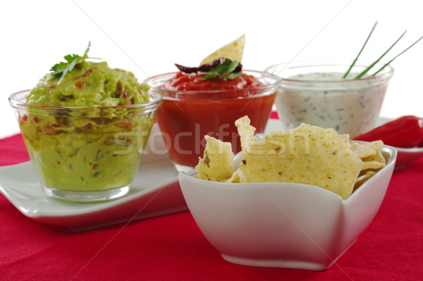 Tacos with Dips Stock photo © ildi