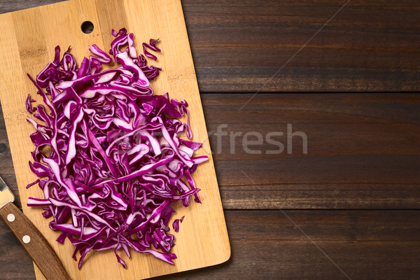 Raw Red Cabbage Stock photo © ildi