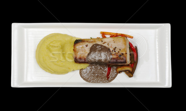 Main Dish: Mediterranean Tuna with Mashed Potatoes Stock photo © ildi