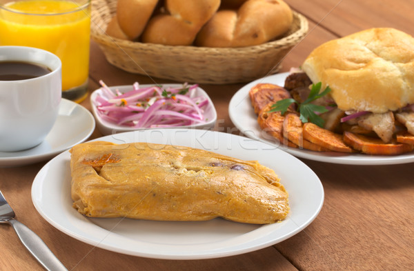 Peruvian Breakfast Stock photo © ildi