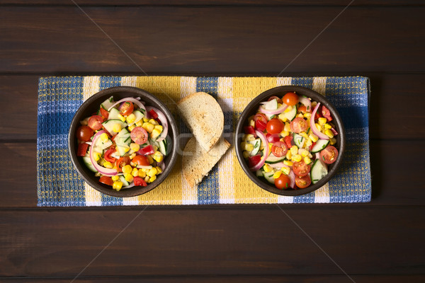 Légumes frais salade coup deux bols [[stock_photo]] © ildi