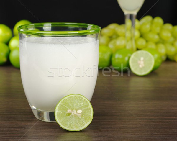 Agrio cóctel de uva azúcar jarabe Foto stock © ildi