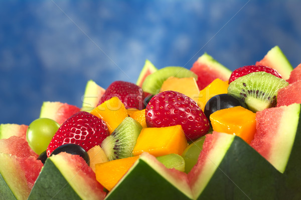 Salade de fruits melon bol fruits frais salade mangue [[stock_photo]] © ildi