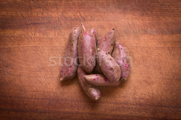Purple сладкий картофель выстрел сырой Сток-фото © ildi