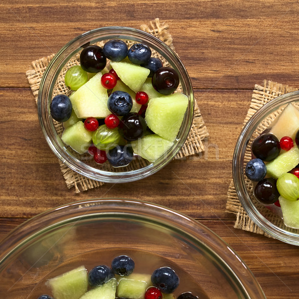 Melon and Berry Fruit Salad Stock photo © ildi