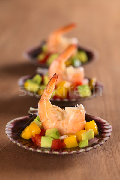 Roi crevettes apéritif fraîches cuit [[stock_photo]] © ildi