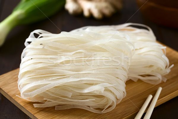 Raw Rice Noodles Stock photo © ildi