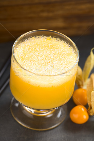 Peruvian Cocktail Called Aguaymanto (Physalis) Sour Stock photo © ildi