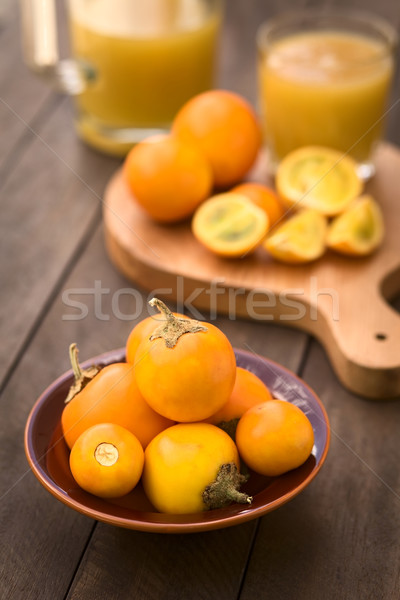 Stock photo: Naranjilla or Lulo Fruits