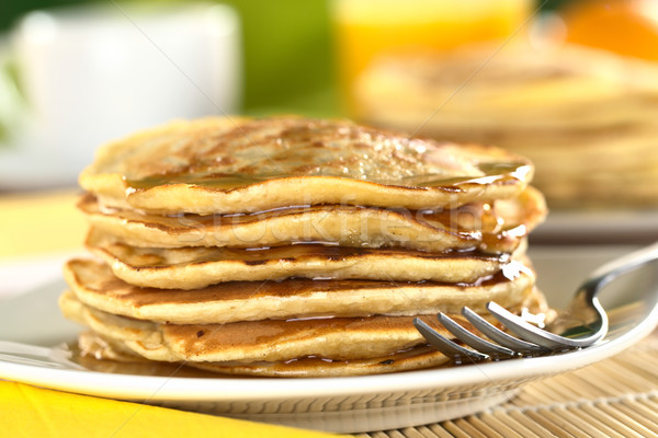 Pancakes with Maple Syrup Stock photo © ildi