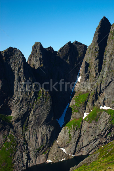 Mountain Ridge on the Lofoten, Norway Stock photo © ildi