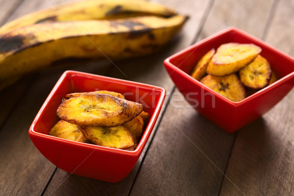 Fried Plantain Slices Stock photo © ildi