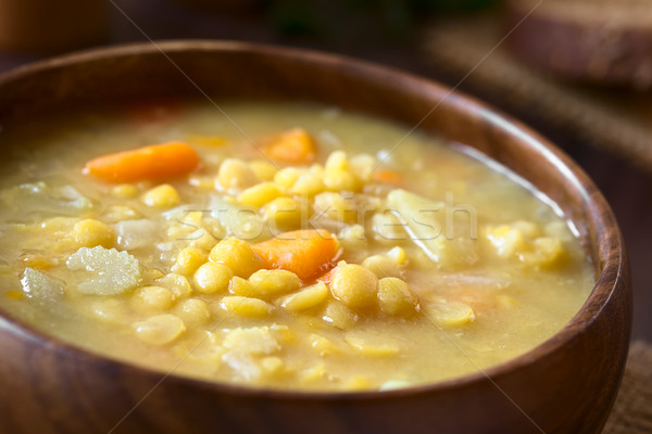 Yellow Split Pea and Vegetable Soup Stock photo © ildi