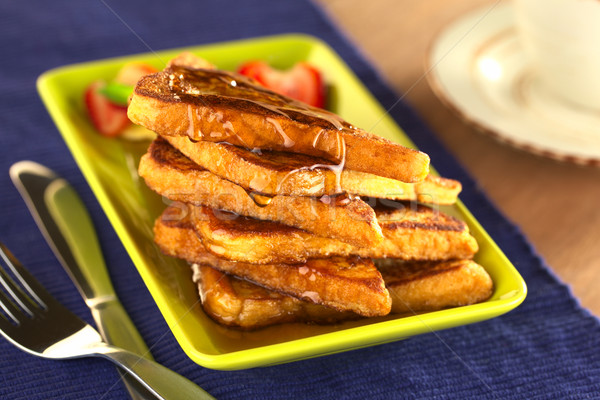 French Toast with Maple Syrup Stock photo © ildi