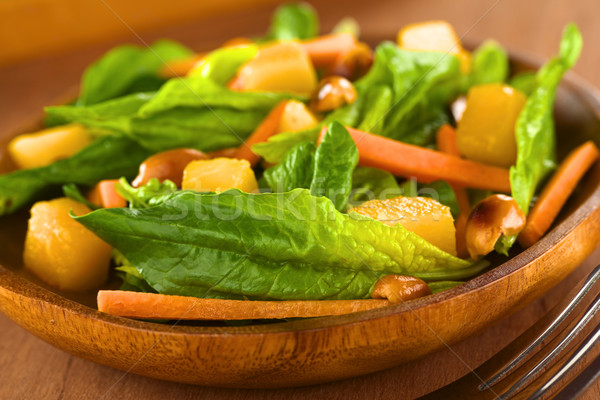 Stock photo: Spinach Mango Carrot Salad