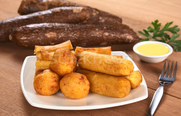 Stock photo: Fried Snacks out of Manioc
