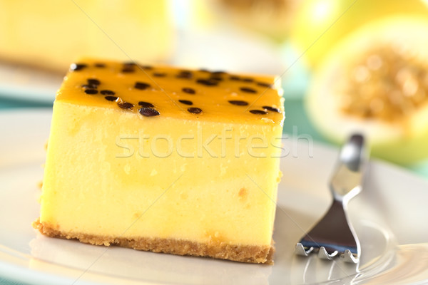 Passion Fruit Cheesecake Stock photo © ildi