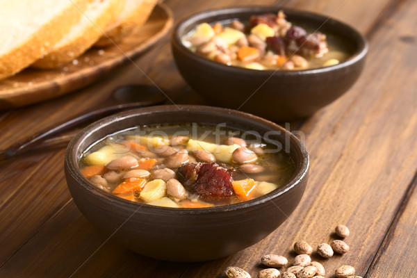 Ungherese minestra di fagioli tradizionale bean zuppa fagioli Foto d'archivio © ildi