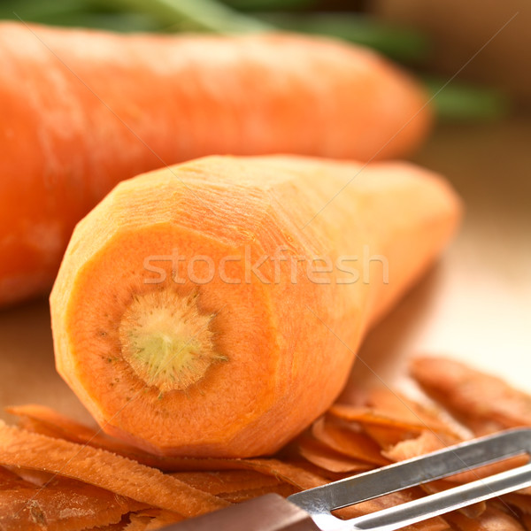 Peeling Carrots Stock photo © ildi