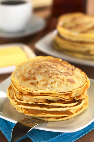 Fresh Homemade Pancakes Stock photo © ildi