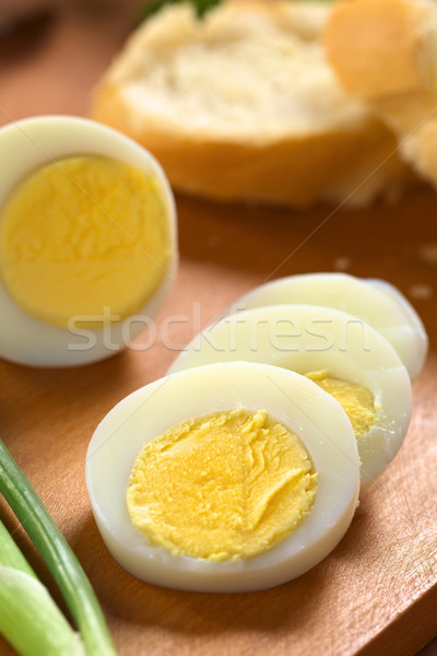 Hard Boiled Egg Sliced Stock photo © ildi