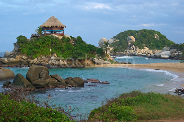 Beach Hut in Tayrona Stock photo © ildi