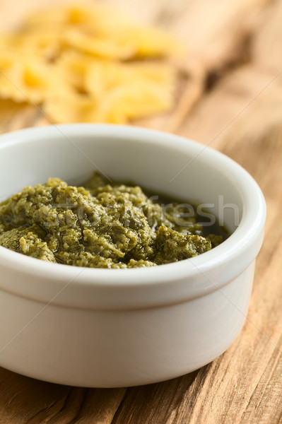 Pesto cozinha italiana manjericão alho azeite pinho Foto stock © ildi