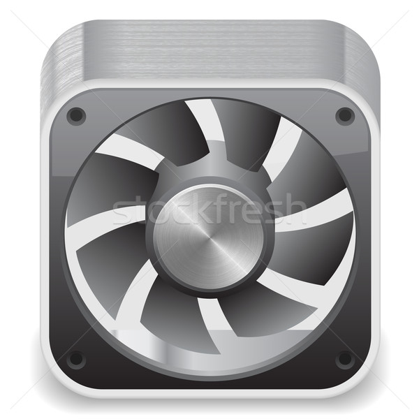 Icon for computer cooler Stock photo © ildogesto