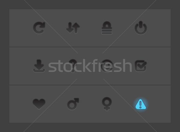 Interface icons for signs Stock photo © ildogesto