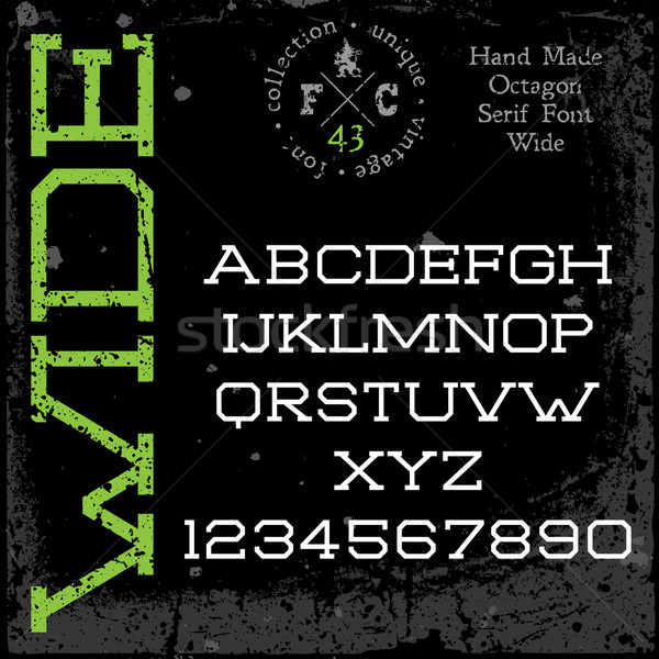 Handmade retro font Stock photo © ildogesto
