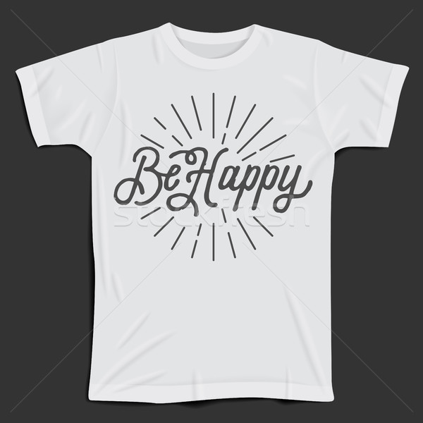 Dessinés à la main slogan tshirt vêtements shirt t-shirt [[stock_photo]] © ildogesto